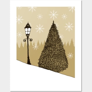 Christmas Pinetree Posters and Art